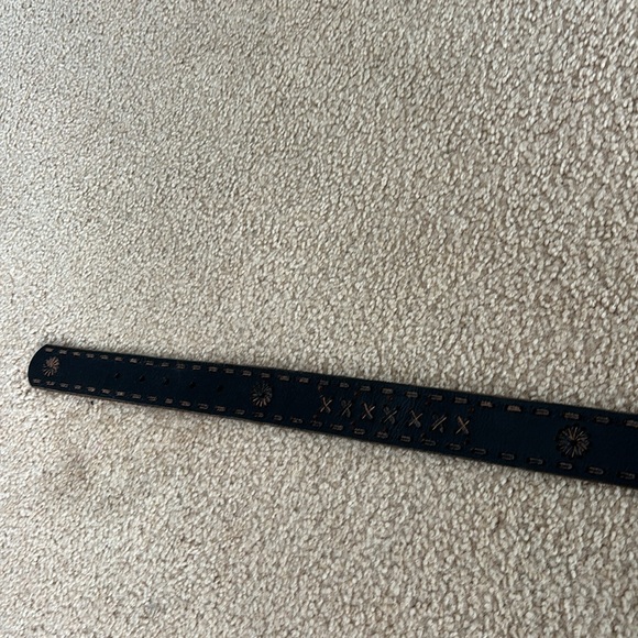 Miss Me black leather belt M - Picture 6 of 10